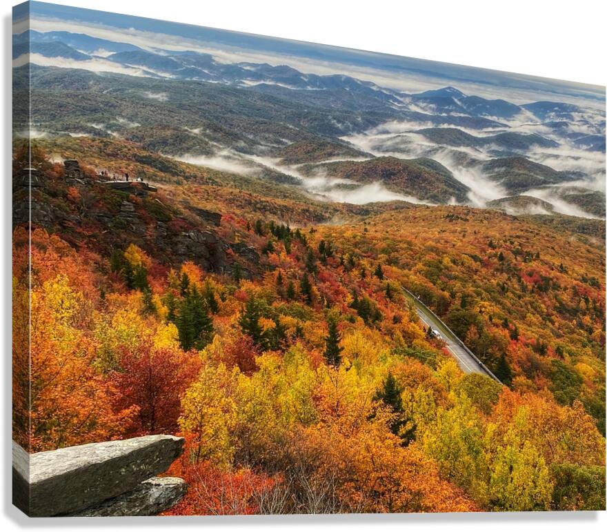 Fall Colors on The Blue Ridge Parkway Canvas Print