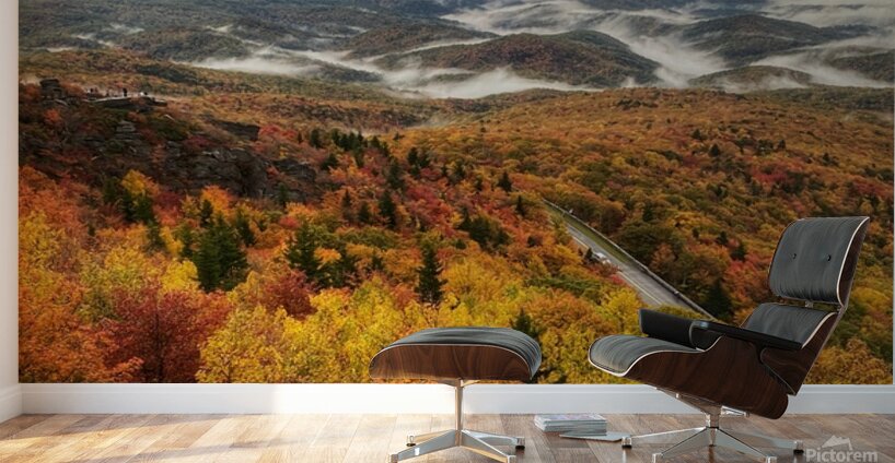 Fall Colors on The Blue Ridge Parkway Wall Murals