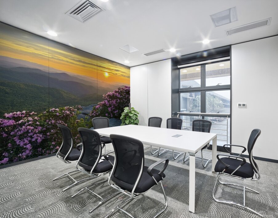 Sunrise over Linville Wilderness Wall Printing